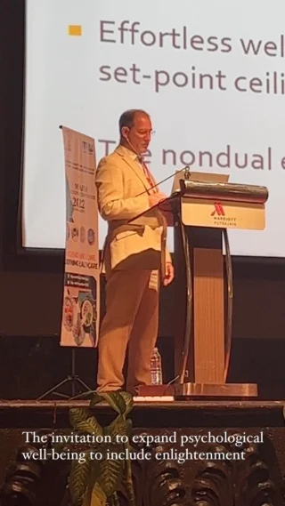 An except from the lecture at the @maafim_malaysia conference. Great to mix with people making huge contributions to global health. 

#malaysiahealth #malaysiahealthcare #conferencespeaker #wellnesslifestyle #wellnessworkshop #wellnesstip #emotionalwellbeing #wellbeingmatters #wellbeingtips #spiritualityandhealth #kualalumpur #mindfulnessmeditation #mindfulnesspractice #mindfulnessmatters #psychologyposts #psychologyresearch #psychologyworkshops #guestspeaker #keynotespeaker #spiritualityandhealth #mindfulness #meditation
#spiritualenlightenment
#expandingconsciousness #mentalwellbeing #emotionalwellbeing #maafim2022