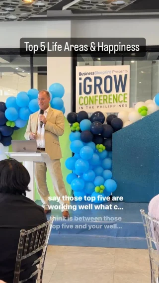 Talking about the link between the top 5 life areas and happiness in the Philippines.

#qualityoflife #wellbeingatwork #emotionalwellbeing #conferencespeaker #wellnesslifestyle #wellnessworkshop #wellnesstip #emotionalwellbeing #wellbeingmatters #wellbeingtips #spiritualityandhealth #phillippines #mindfulnessmeditation #mindfulnesspractice #mindfulnessmatters #psychologyposts #psychologyresearch #psychologyworkshops #guestspeaker #keynotespeaker #spiritualityandhealth #mindfulness #meditation
#spiritualenlightenment
#expandingconsciousness #mentalwellbeing #emotionalwellbeing #dumaguete #negros #australianspeaker